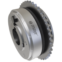 ROBA®-slip hub: Load-holding, frictionally-locking torque limiting clutch (slip clutch)