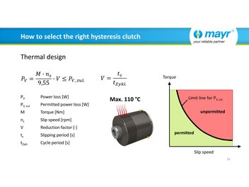 How to select the right hysteresis clutch