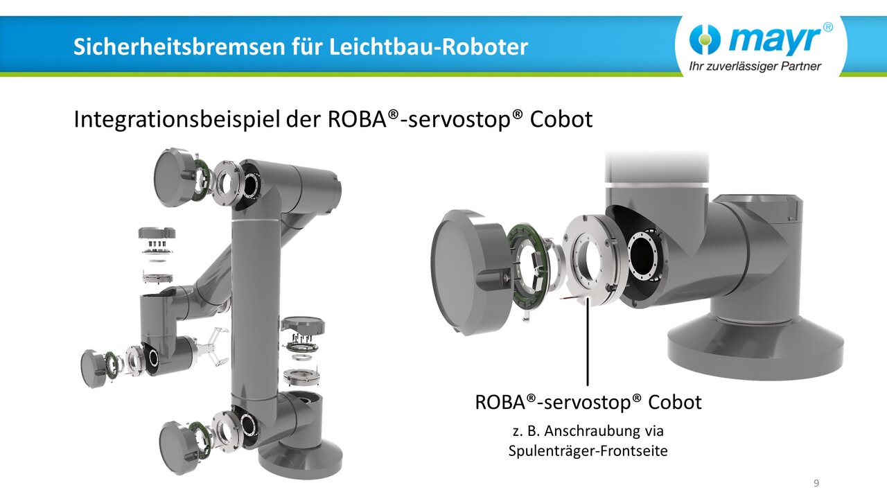 Web-Seminar "Sicherheitsbremsen für Leichtbau-Roboter" (DE)