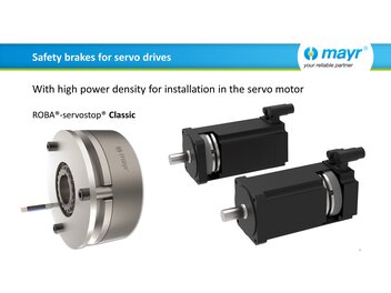 Safety brakes for servo drives