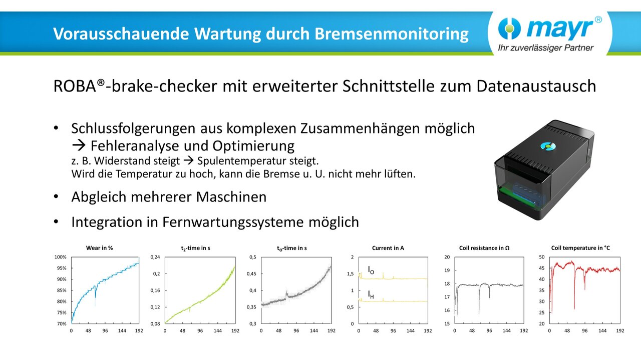 Web-Seminar "Vorausschauende Wartung von Maschinen durch integriertes Bremsenmonitoring 4.0" (DE)