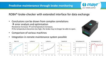 Predictive maintenance of machines through integrated brake monitoring 4.0